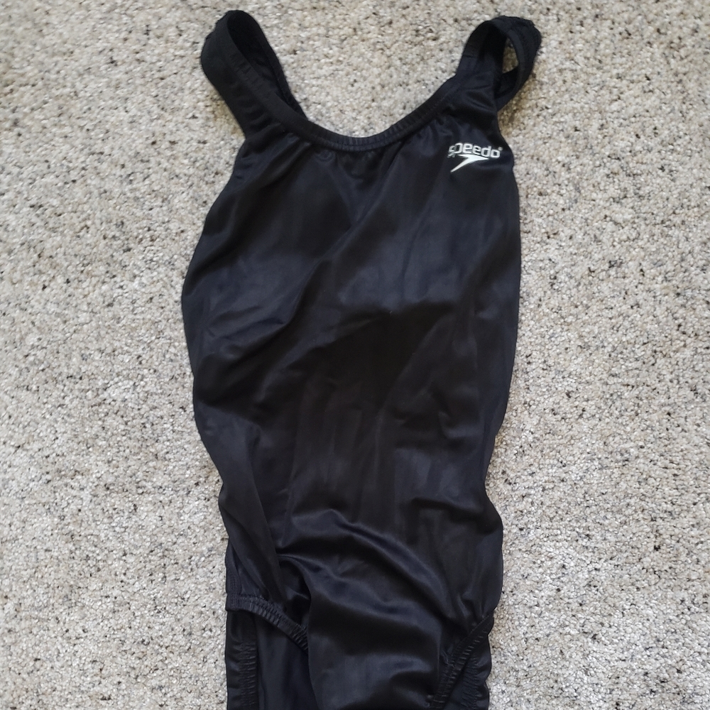 Black speedo one piece